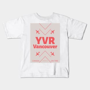 YVR aviation code 10042021 Kids T-Shirt